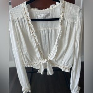 Nordstrom - Lovers and Friends white blouse